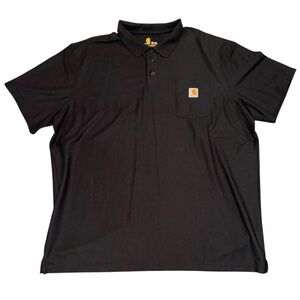 Carhartt Men's Classic Black Polo Mens 3XL-TALL